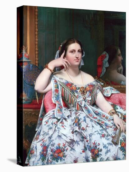 Madame Moitessier, 1856-Jean-Auguste-Dominique Ingres-Premier Image Canvas