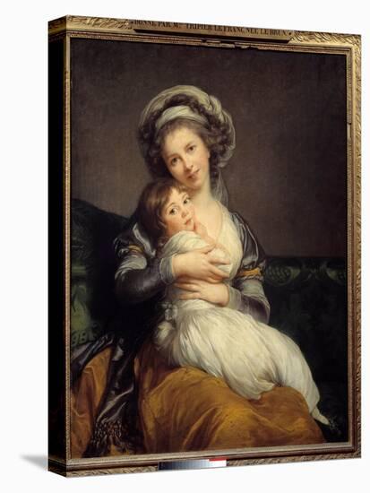 Madame Vigee-Le Brun and Her Daughter, Jeanne Marie-Louise (1780-1819) Painting by Marie Elisabeth-Elisabeth Louise Vigee-LeBrun-Premier Image Canvas