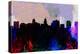 Madison City Skyline-NaxArt-Stretched Canvas