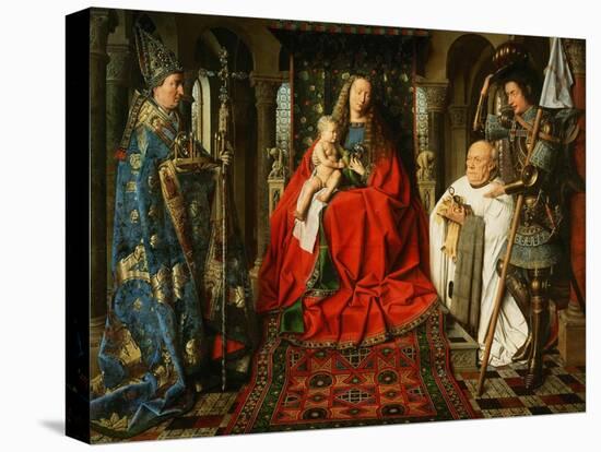 Madonna Adored by the Canonicus Van Der Paele-Jan van Eyck-Premier Image Canvas