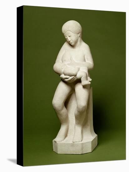 Madonna and Child 2 - Feet Apart, 1910 (Portland Stone)-Eric Gill-Premier Image Canvas