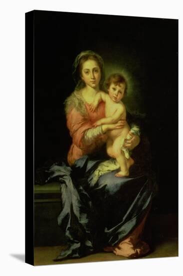 Madonna and Child, after 1638-Bartolome Esteban Murillo-Premier Image Canvas