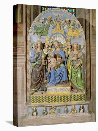 Madonna and Child Enthroned, the Medici Chapel Altarpiece by Andrea Della Robbia-null-Premier Image Canvas