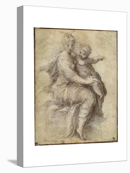 Madonna and Child on the Clouds, C1525-Parmigianino-Premier Image Canvas