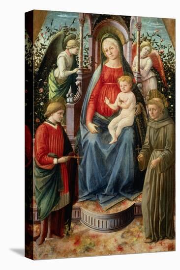 Madonna and Child with Angels and Saints-Francesco Di Stefano Pesellino-Premier Image Canvas