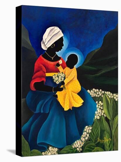 Madonna and Child with Daisies, 2019, (Acrylic on Canvas)-Patricia Brintle-Premier Image Canvas