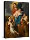 Madonna and Child with Five Saints, circa 1627-1630 (Oil on Cradled Oak Panel)-Anthony Van Dyck-Premier Image Canvas