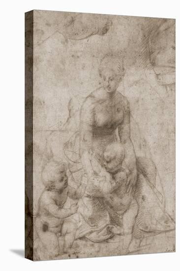 Madonna and Child with John-Raphael-Premier Image Canvas