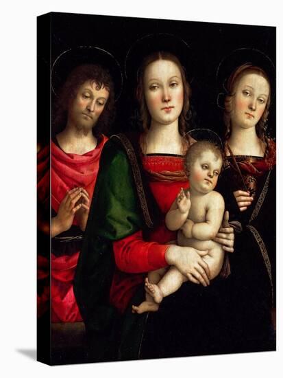 Madonna and Child with Saints Catherine of Alexandria and John the Baptist-Perugino-Premier Image Canvas