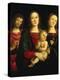 Madonna and Child with Saints John the Baptist and Catherine of Alexandria-Pietro Perugino-Premier Image Canvas