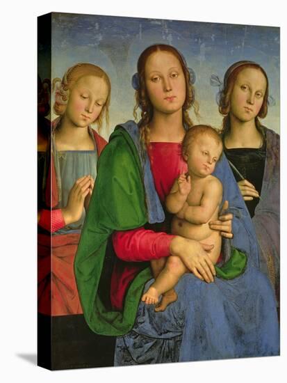 Madonna and Child with St. Catherine and St. Rosa, 1493-Pietro Perugino-Premier Image Canvas