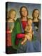 Madonna and Child with St. Catherine and St. Rosa, 1493-Pietro Perugino-Premier Image Canvas