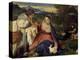 Madonna and Child with St. Catherine, (The Virgin with the Rabbit)-Titian (Tiziano Vecelli)-Stretched Canvas