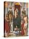 Madonna and Child with Sts John the Baptist-Monica-Premier Image Canvas