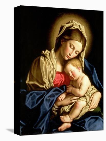 Madonna and Child-Giovanni Battista Salvi da Sassoferrato-Premier Image Canvas