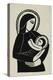 Madonna and Child-Eric Gill-Stretched Canvas