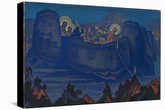 Madonna Laboris, Sketch, 1933 (Tempera on Canvas Laid on Cardboard)-Nicholas Roerich-Premier Image Canvas