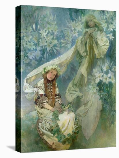 Madonna of the Lilies, 1905-Alphonse Mucha-Premier Image Canvas