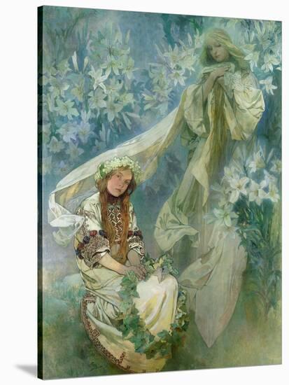 Madonna of the Lilies, 1905-Alphonse Mucha-Premier Image Canvas
