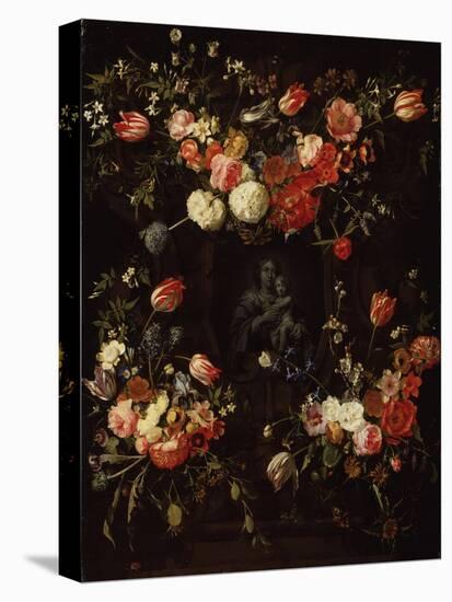 Madonna Surrounded by Flowers, 1662-Frans Ykens-Premier Image Canvas