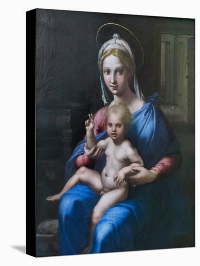Madonna with Child, 16Th Century (Oil on Panel)-Giulio Romano-Premier Image Canvas