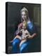Madonna with Child, 16Th Century (Oil on Panel)-Giulio Romano-Premier Image Canvas