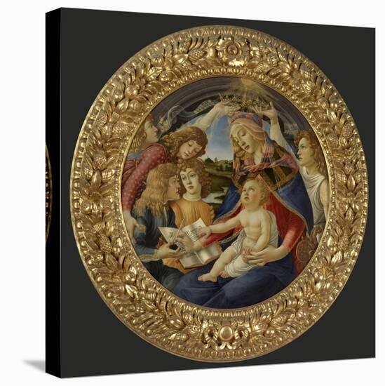 Madonna with Child and Five Angels-Sandro Botticelli-Stretched Canvas