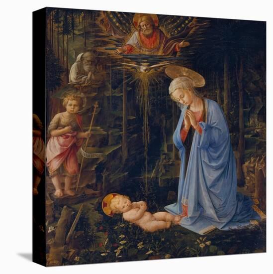 Madonna Worshipping the Child, about 1459-Fra Filippo Lippi-Premier Image Canvas