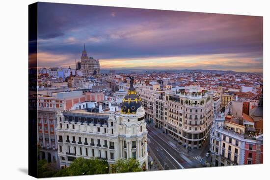 Madrid. Cityscape Image of Madrid, Spain during Sunset.-Rudy Balasko-Premier Image Canvas