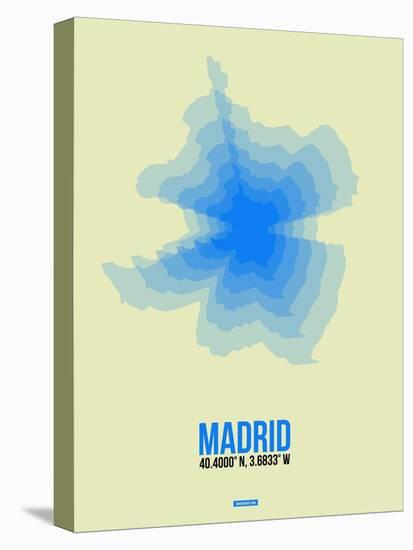 Madrid Radiant Map 1-NaxArt-Stretched Canvas