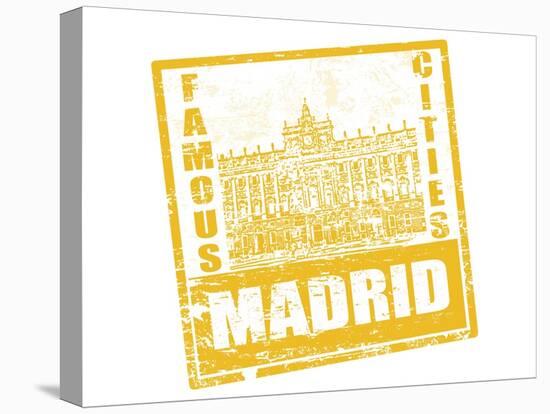 Madrid Stamp-radubalint-Stretched Canvas