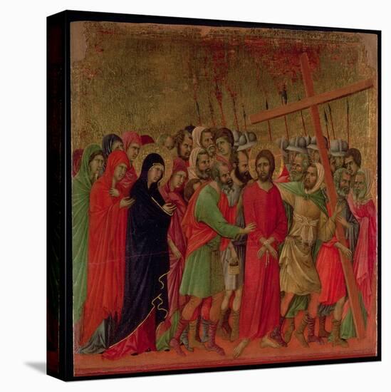 Maesta: the Road to Calvary, 1308-11-Duccio di Buoninsegna-Premier Image Canvas