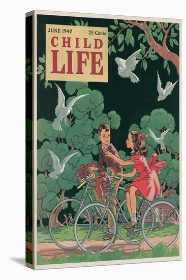 Magazine Cover, Child Life-null-Stretched Canvas