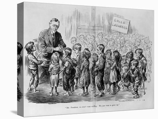 Magazine Illustration of Child Laborers-null-Premier Image Canvas