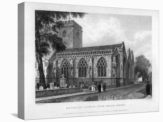 Magdalen Church, from Broad Street, Oxford, 1833-John Le Keux-Premier Image Canvas