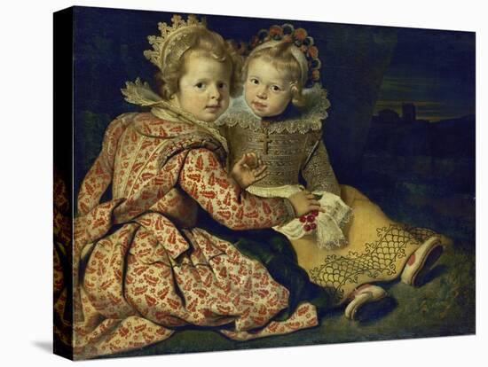 Magdalena and Jan-Baptist de Vos, the painter's children. About 1622-Cornelis de Vos-Premier Image Canvas