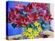 Magenta Lilies and Daffodils-Christopher Ryland-Premier Image Canvas