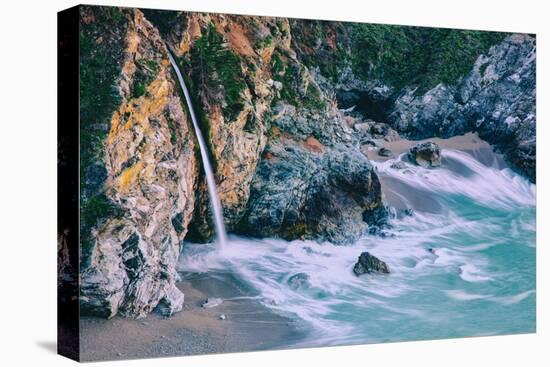 Magical McWay Waterfall and Beach Scene, Big Sur California Coast-Vincent James-Premier Image Canvas