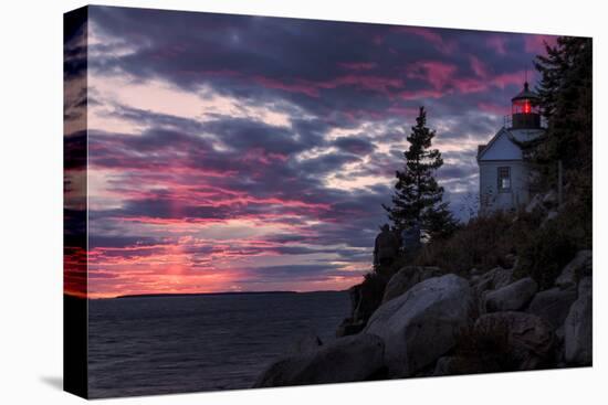 Magical Sunset at Bass Harbor Lighthouse, Maine-Vincent James-Premier Image Canvas