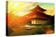 Magical Sunset over Kinkakuji Temple, Kyoto, Japan-vvvita-Premier Image Canvas