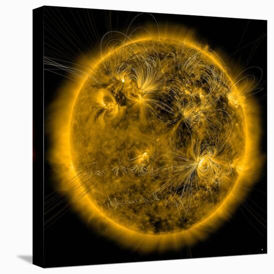 Magnetic Field Lines on the Sun-Stocktrek Images-Premier Image Canvas