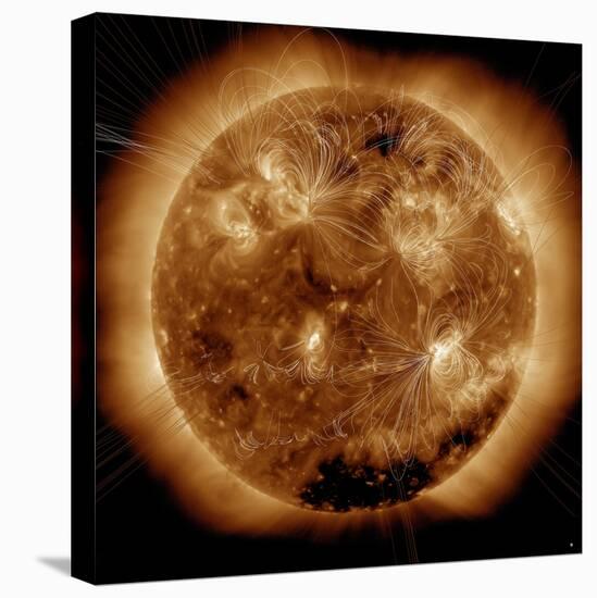 Magnetic Field Lines on the Sun-Stocktrek Images-Premier Image Canvas