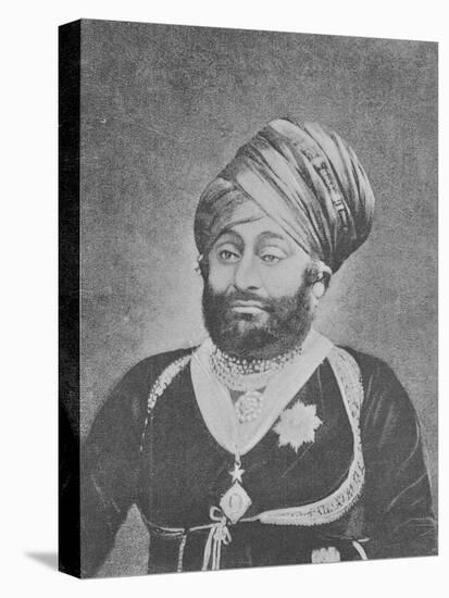 Maharaja Mansinhji Ii, Raj Sahib of Dhrangadhra (Engraving)-English Photographer-Premier Image Canvas