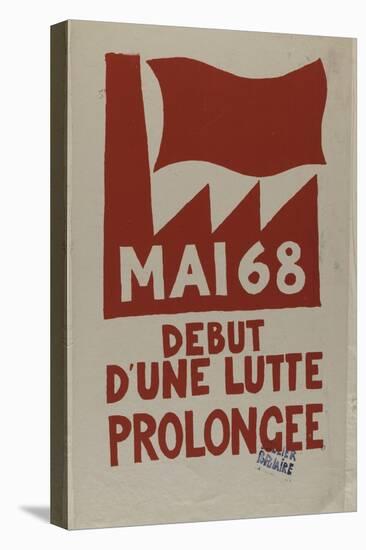 Mai 68 début d'une lutte prolongée-null-Premier Image Canvas