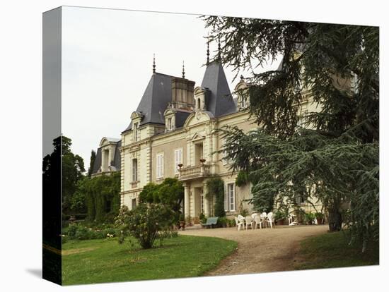 Main Building and Garden of Domaine Du Closel Chateau Des Vaults, France-Per Karlsson-Premier Image Canvas