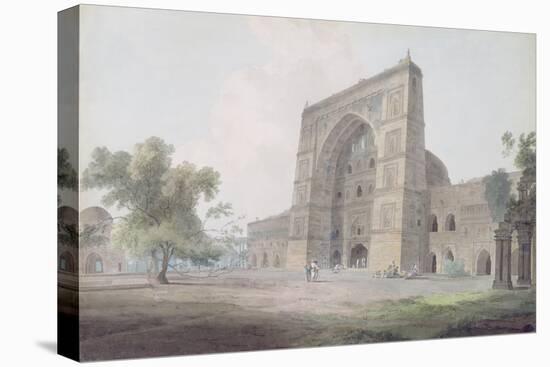 Main Entrance of the Jami Mosque, Jaunpur, 1789 (W/C over Graphite on Wove Paper)-Thomas Daniell-Premier Image Canvas