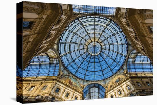 Main Glassy Dome of the Galleria Vittorio Emanuele Ii, Milan, Lombardy, Italy-Stefano Politi Markovina-Premier Image Canvas