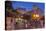 Main Square at Dusk, Taormina, Sicily, Italy, Europe-John Miller-Premier Image Canvas
