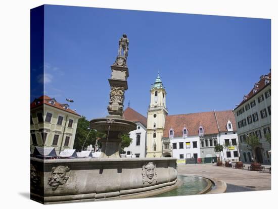 Main Square (Hlavne Namestie), Old Town, Bratislava, Slovakia, Europe-Jean Brooks-Premier Image Canvas