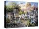 Main Street Along a Country Village-Nicky Boehme-Premier Image Canvas